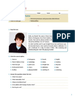 Placement: Topic: Personal Identification