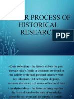 Major Process of Historical Research