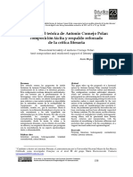 Trivialidad Teórica de Antonio Cornejo Polar: Composición Tácita y Respaldo Reforzado de La Crítica Literaria