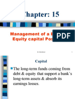 Management of A Bank's Equity Capital Position: M. Morshed 1