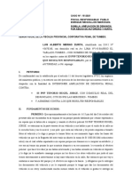 Ampliación denuncia abuso autoridad y hurto