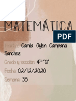 Matemática Semana 35 Camila Campana