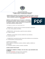 Plano de Aula Sobre Adjetivo