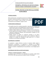 2.4. ESPECIFICACIONES TECNICAS ESPECÍFICAS DE INST. SANITARIAS SANTA CRUZ