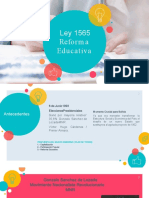 REFORMA EDUCATIVA  LEY 1565 Bolivia