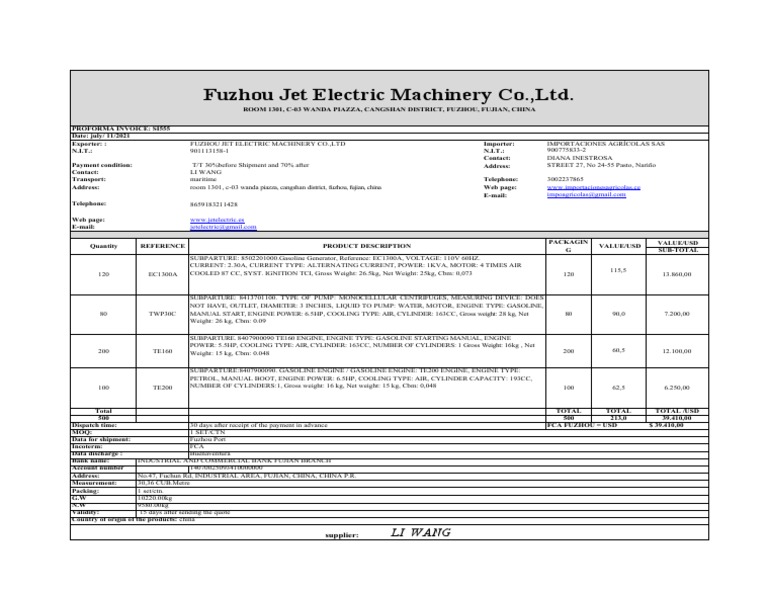 PROFORMA | PDF | Engines | Machines