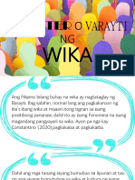Register o Varayti NG Wika PDF