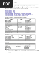 Exercitii Recapitulative II - Interogari, Functii, Operatori, Jonctiuni