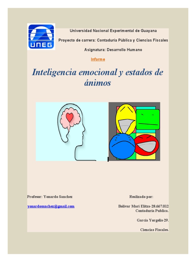 Inteligencia Emocional y Estados de Ánimo | PDF | Las emociones ...