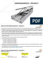 Tabelas Pré-Dimensionamento Trelifácil