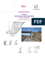 Muros de Retención Tipos. Diseño Hormigon Armado