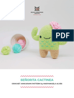 Señorita Cactinea: Crochet Amigurumi Pattern by Maryangela Alves