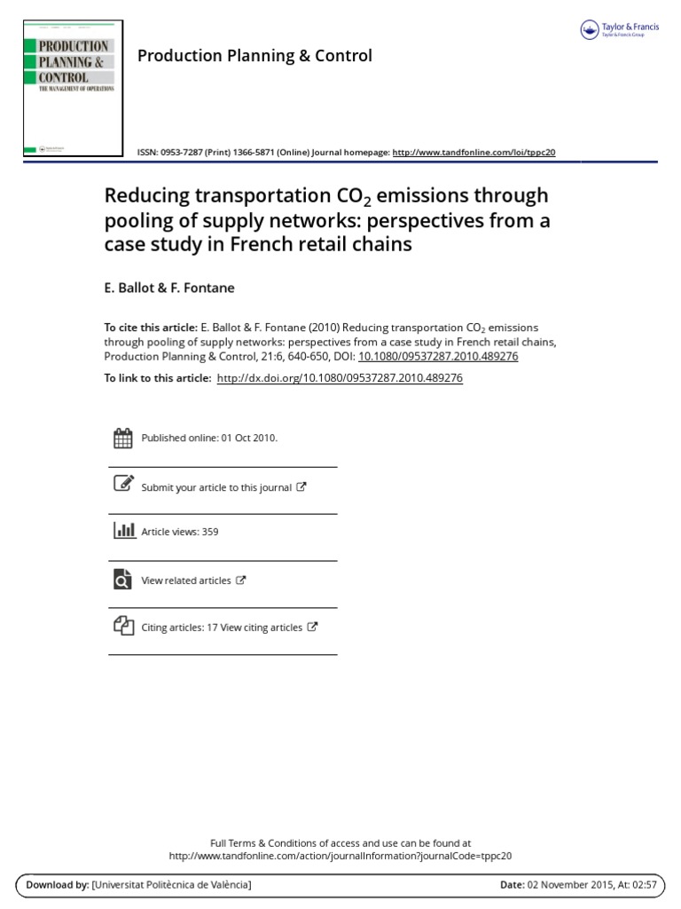 PPC 2010 Ballot Reducing Transportation CO2 Emissions Through