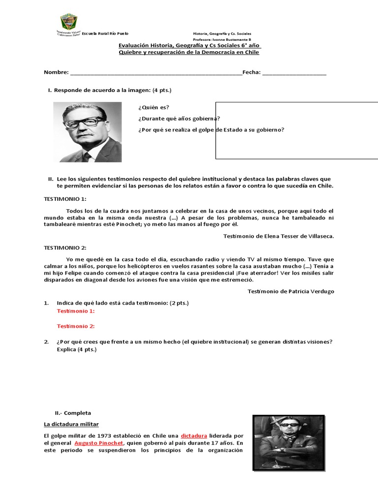 Quiebre y Recuperación de la Democracia en Chile | PDF | Democracia ...