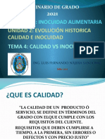 Tema 4. Diferencia Calidad - Inocuidad