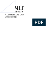 Commercial Law Case Note