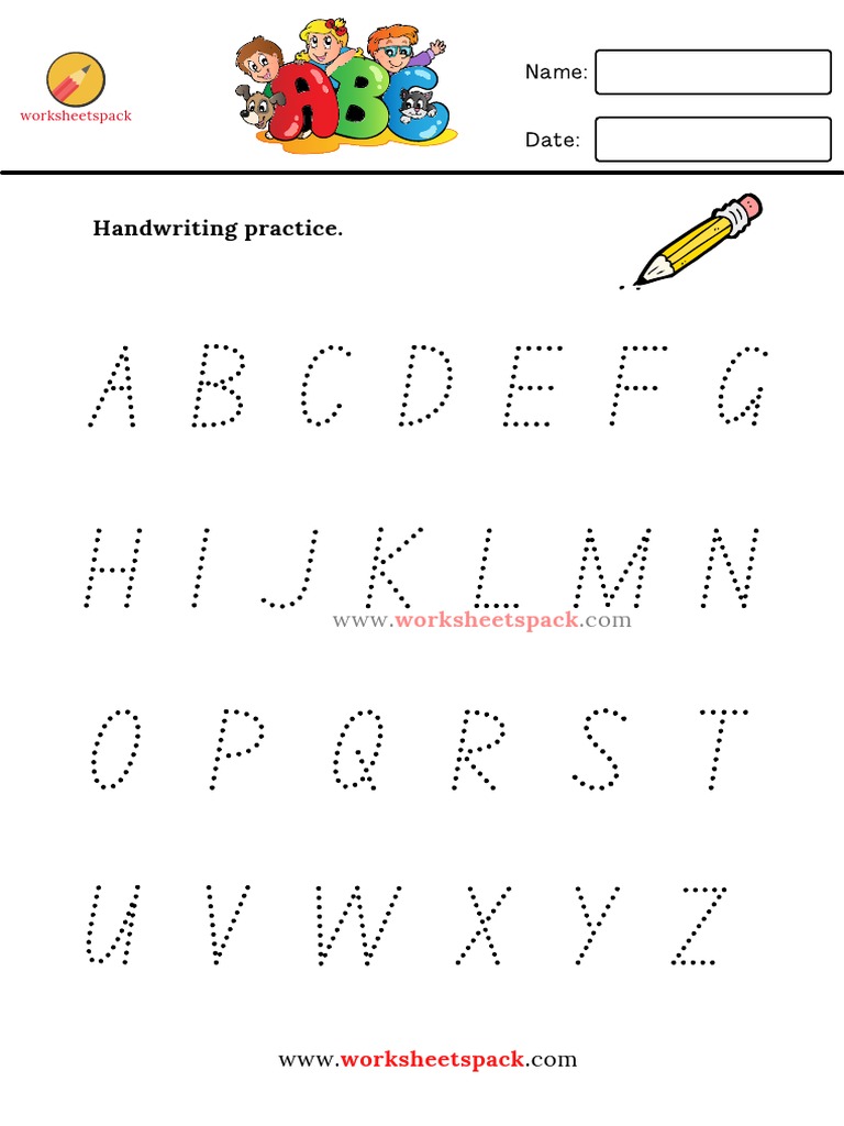 ABCD Handwriting Practice Worksheet | PDF