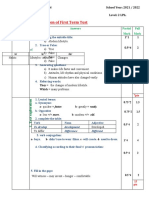 Typical Correction of First Term Test: Parts Answers Partial Mark Full Mark