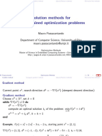 Solution Methods For Unconstrained Optimization Problems