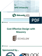 Cost Effective Masonry Design