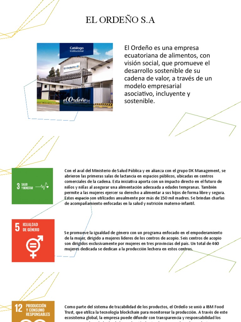 El Ordeño: Sostenibilidad y Empoderamiento | PDF | Sustentabilidad ...