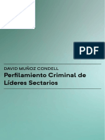 Libro Perfilamiento Criminal de Las Sectas Religiosas. Ob. Dr. David Muñoz Condell.