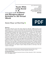 Supporting Youth With Autism Learning Social Competence: A Comparison of Game-And Nongame-Based Activities in 3D Virtual World