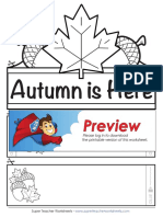 Autumn Is Here: Super Teacher Worksheets