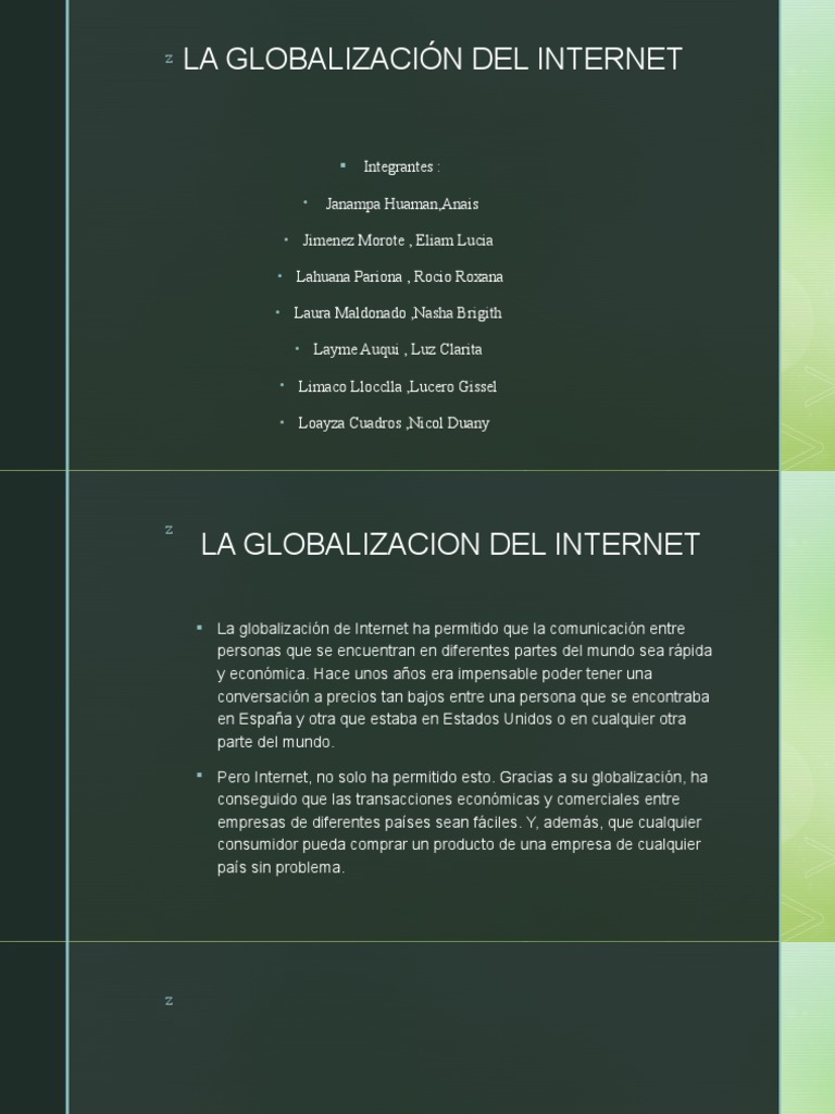 Impacto de Internet en la Globalización | PDF | Internet | Globalización