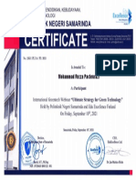 E-Certificate Mohammad Rezza Pachrurazi