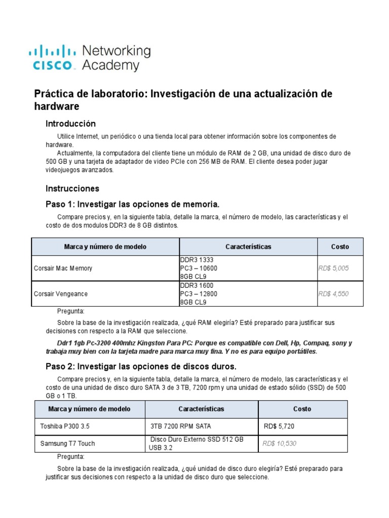 Lab 5 C3 | PDF | Unidad de estado sólido | Hardware de la computadora