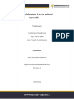 Infografía de La Propuesta de Acción Ambiental Responsable