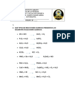 Act - Reaccion Quimica y Ecuacion Quimica