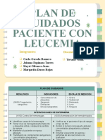 Plan de Cuidados Paciente Con Leucemia