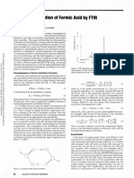 Heart e Dimer8izat8ion of Form8ic Acid by Ftir