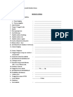 Contoh Formulir Biodata Siswa