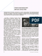 High Vacuum Scanning Electron Microscopy As A Tool in Surface Analysis