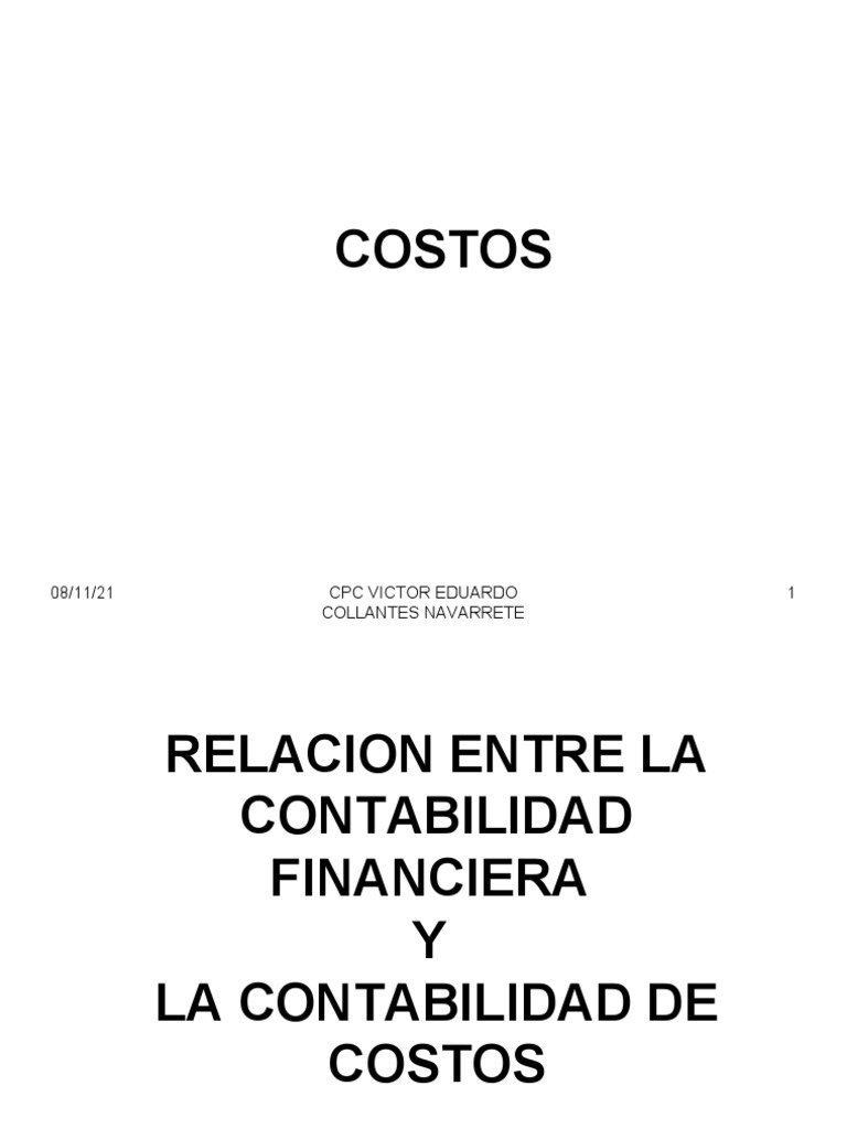 Contabilidad de Costos y Gastos | PDF | Contabilidad | Costo