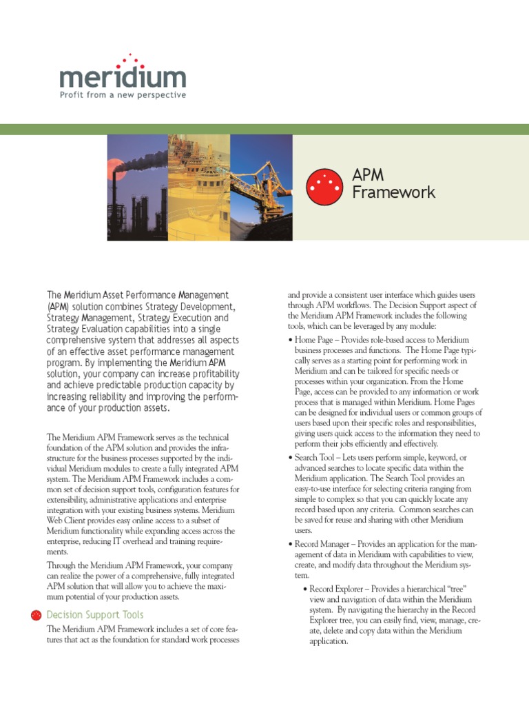 Meridium APM Framework | PDF | Databases | Hyperlink