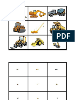 Construction Vehicle Magnifying Match Game