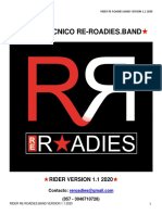 Rider Tecnico Re-Roadies - Band