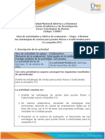 Guia de Actividades y Rúbrica de Evaluación - Etapa 4-Diseñar Las Estrategias de Ventas para Puntos Fisicos o Tradicionales para La Compañía XYZ