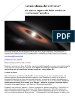 Cuál Es El Material Más Denso Del Universo