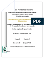 P4 - Evaporador de Simple Efecto Del Tipo Circulación Forzada