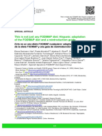 Estudio FODMAPS en Países Hispanos