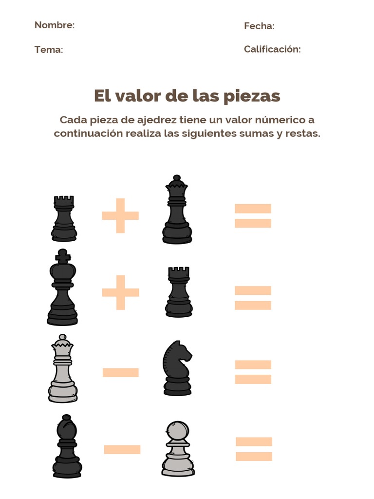 El Valor de Las Piezas de Ajedrez | PDF