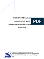 Panduan Insentif Artikel Jurnal Internasional 2019