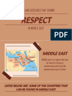 GESTURES AND TITLES IN THE MIDDLE EAST