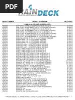 Rain Deck Lista de Precios