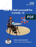 COVID 19 Self Test Instructions Easy Read